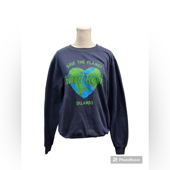 Hard Rock Hotel Orlando Save The Planet Crew Neck Sweatshirt Size Small - Picture 1 of 4